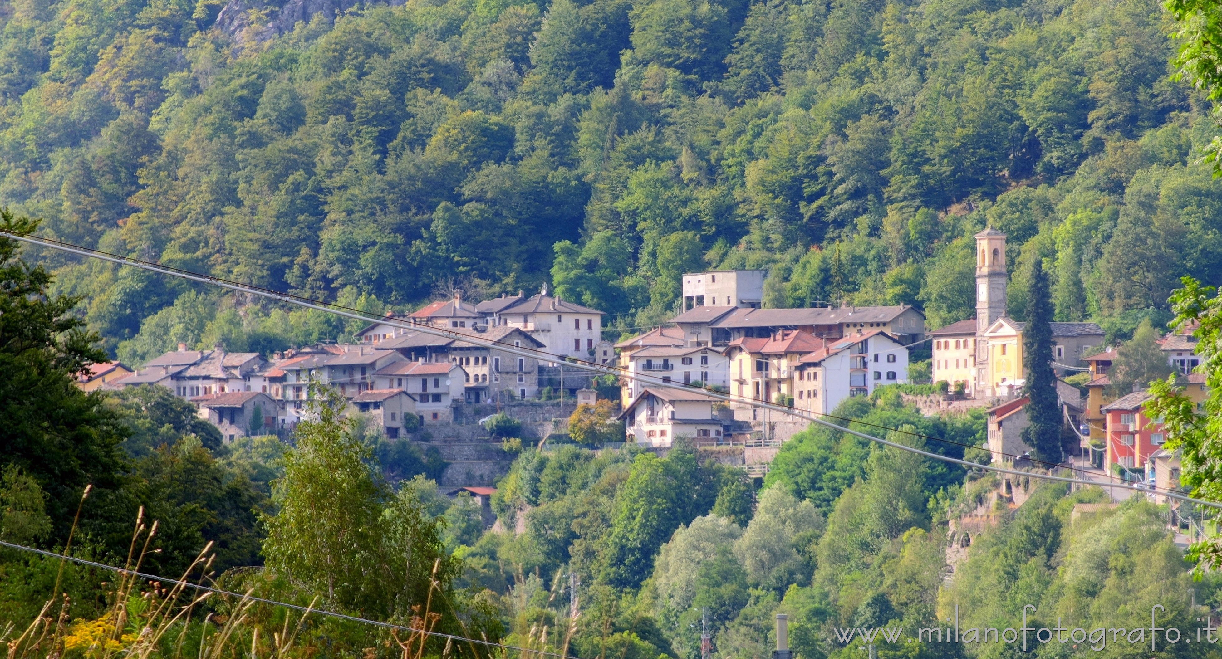 Campiglia Cervo (Biella, Italy) - The fraction Valmosca seen from the fraction Oretto